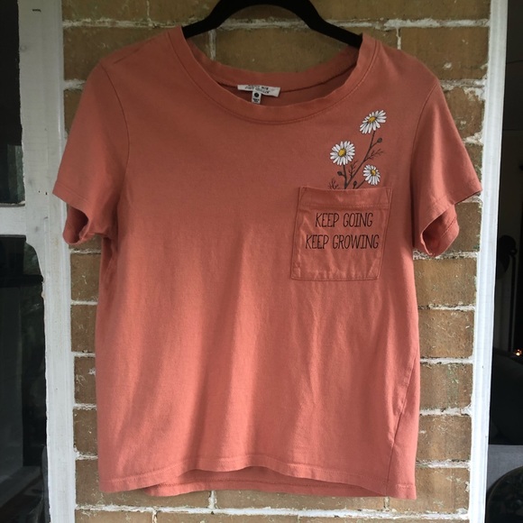 Tops - Small Orange Inspirational Tee